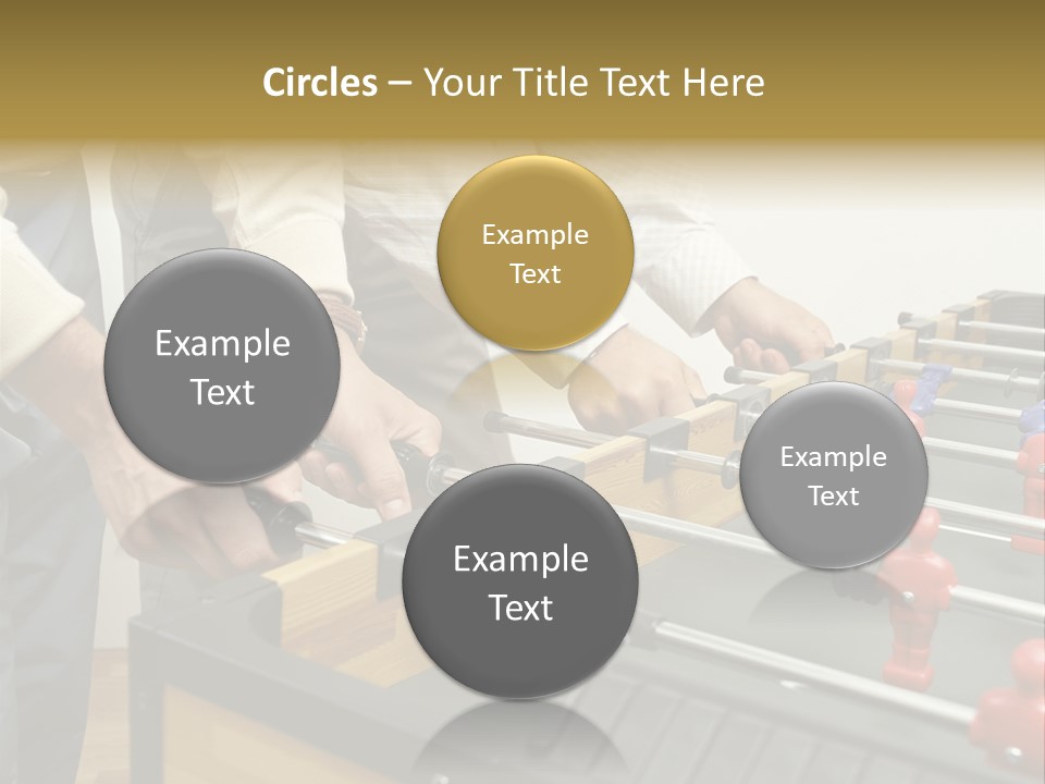 Positive Playing Wallmurals PowerPoint Template