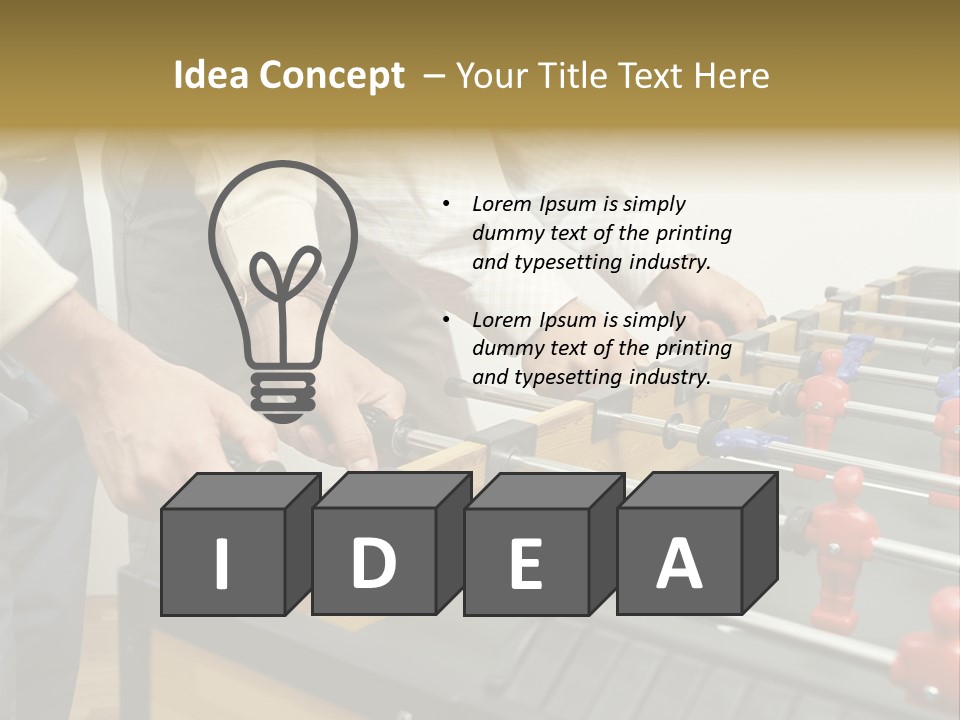 Positive Playing Wallmurals PowerPoint Template