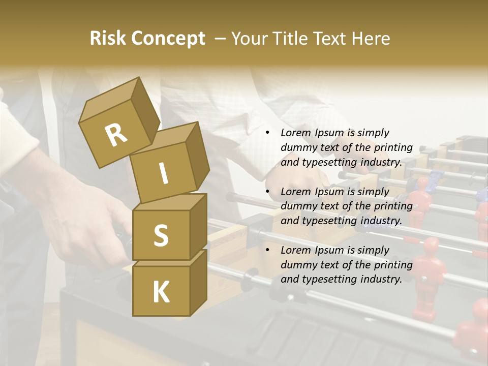 Positive Playing Wallmurals PowerPoint Template