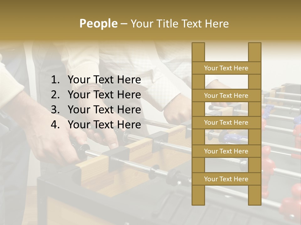 Positive Playing Wallmurals PowerPoint Template
