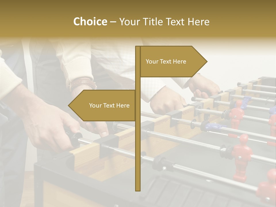 Positive Playing Wallmurals PowerPoint Template