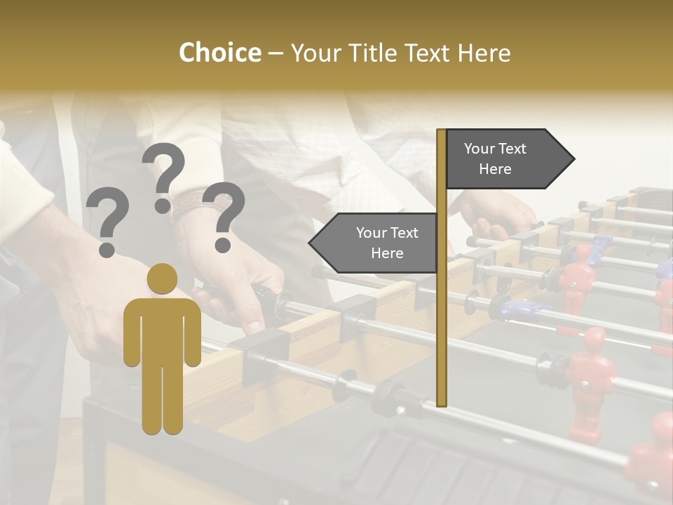 Positive Playing Wallmurals PowerPoint Template