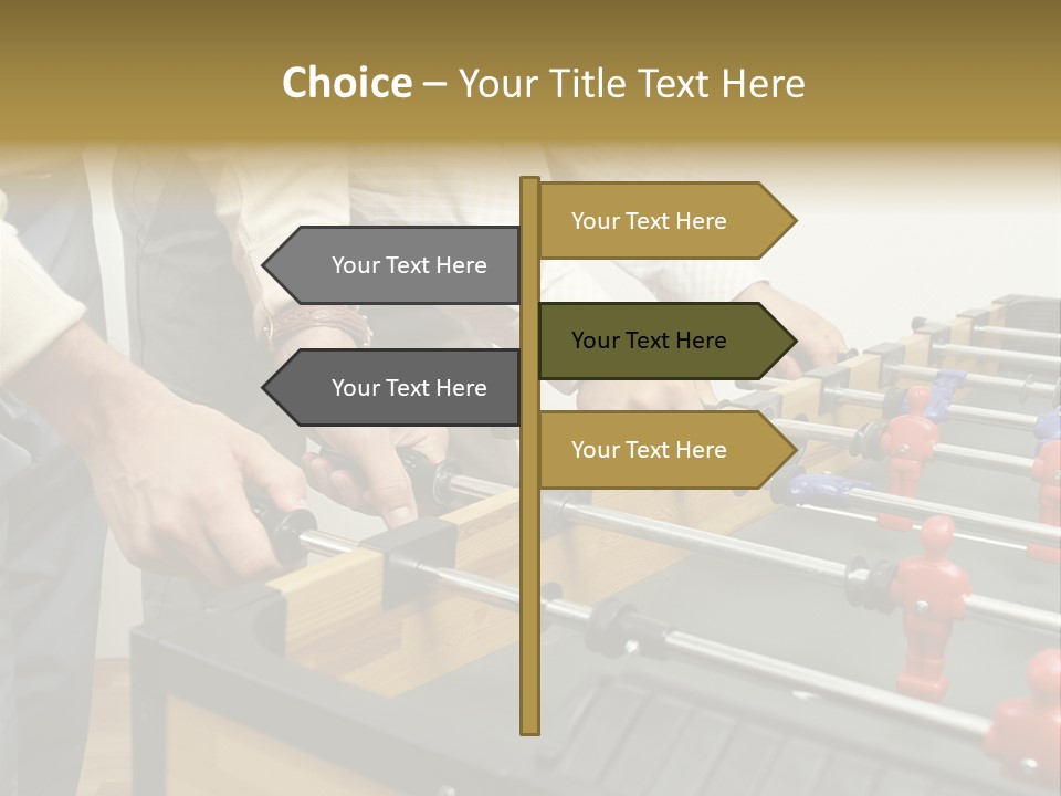 Positive Playing Wallmurals PowerPoint Template