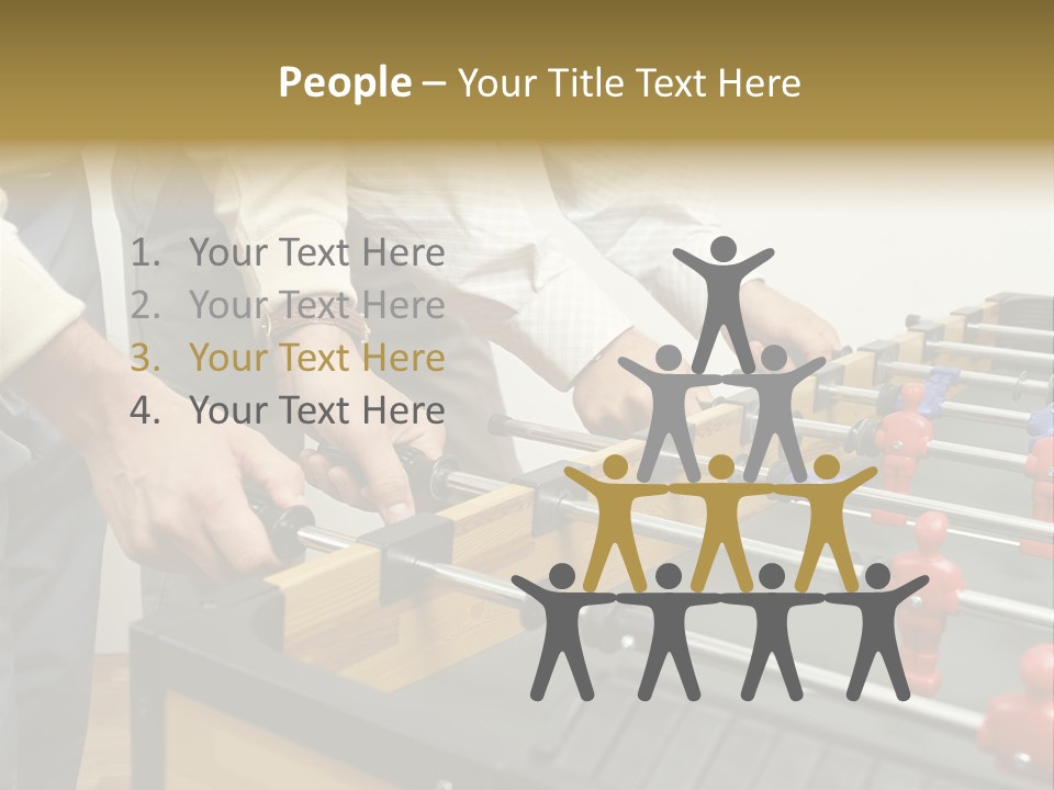 Positive Playing Wallmurals PowerPoint Template