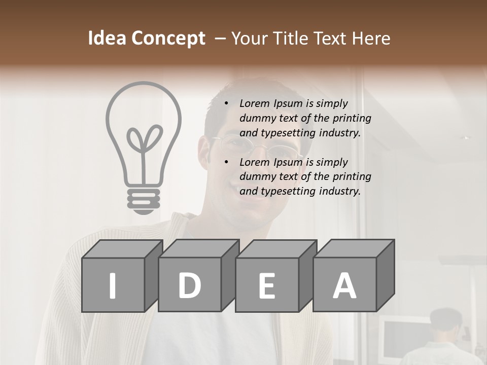 Young Royaltyfreephoto Royaltyfree PowerPoint Template