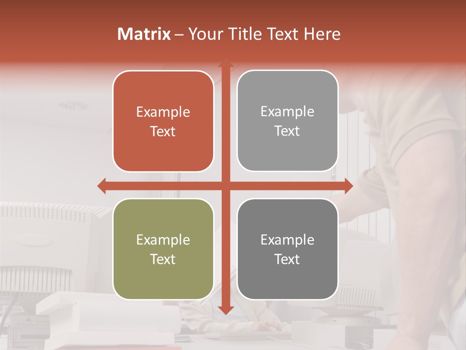 Document Sitting Picture PowerPoint Template
