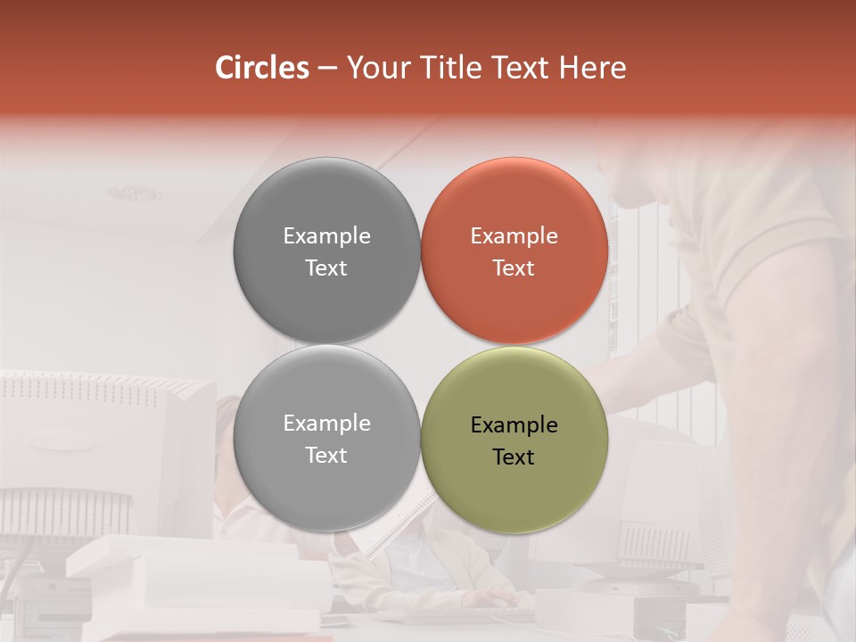 Document Sitting Picture PowerPoint Template