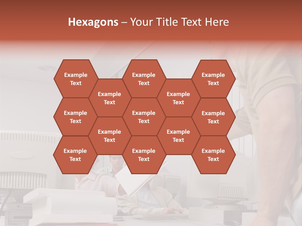 Document Sitting Picture PowerPoint Template