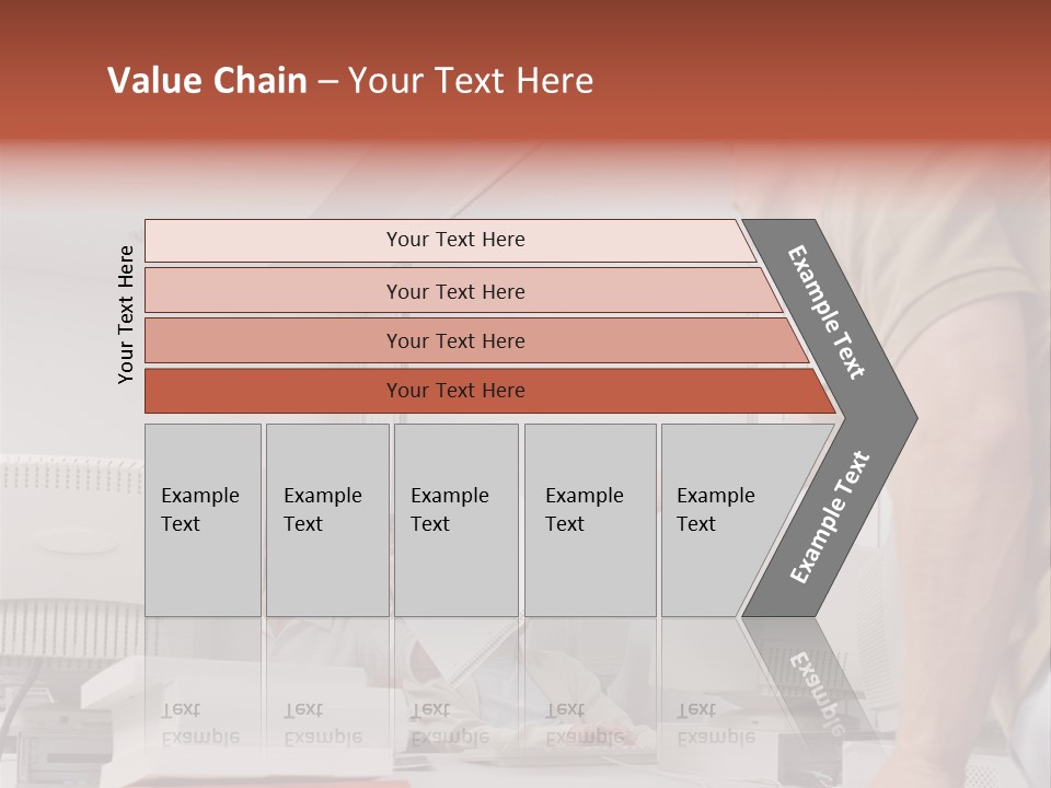 Document Sitting Picture PowerPoint Template
