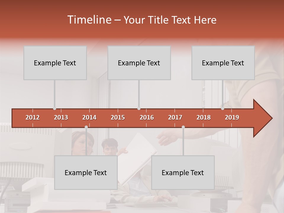 Document Sitting Picture PowerPoint Template
