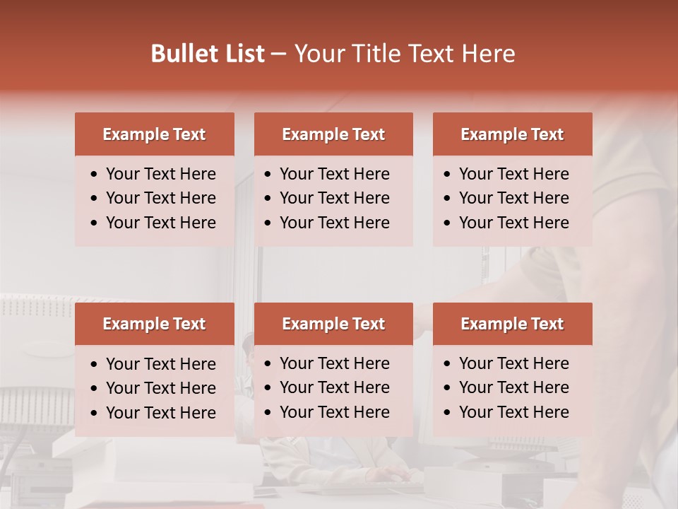 Document Sitting Picture PowerPoint Template