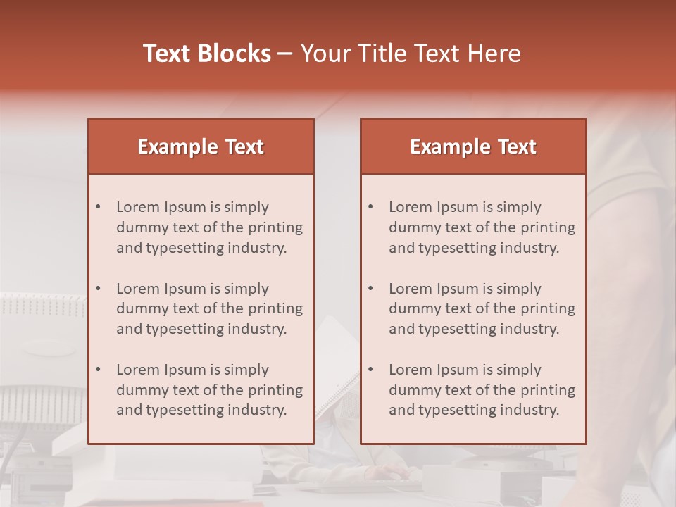Document Sitting Picture PowerPoint Template