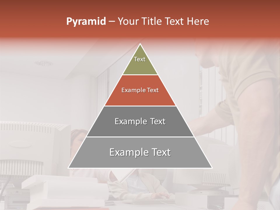 Document Sitting Picture PowerPoint Template