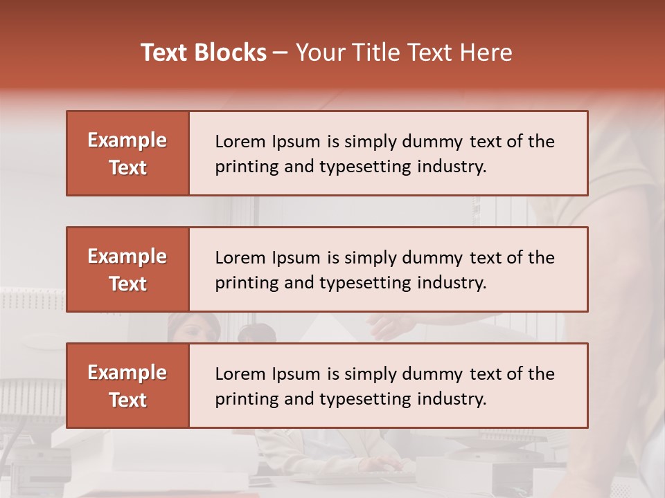 Document Sitting Picture PowerPoint Template