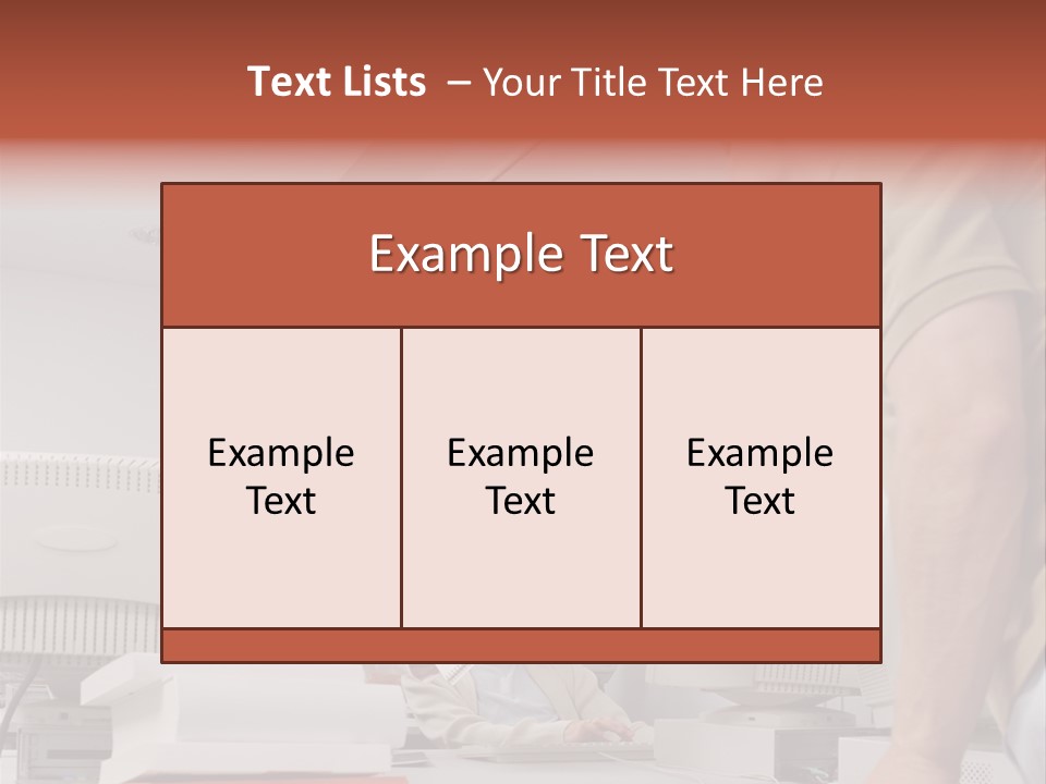 Document Sitting Picture PowerPoint Template
