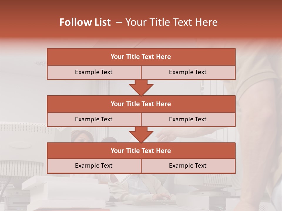 Document Sitting Picture PowerPoint Template