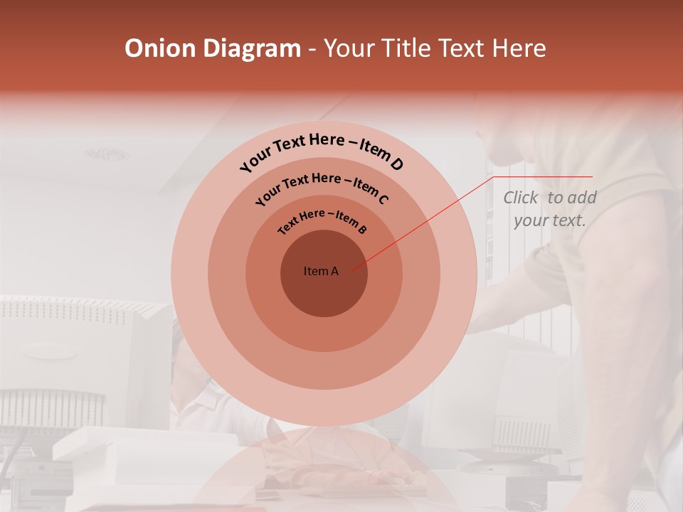 Document Sitting Picture PowerPoint Template