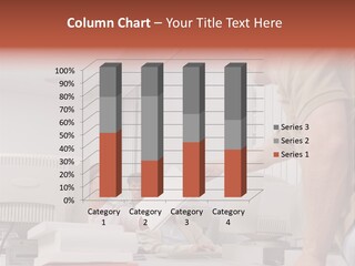 Document Sitting Picture PowerPoint Template