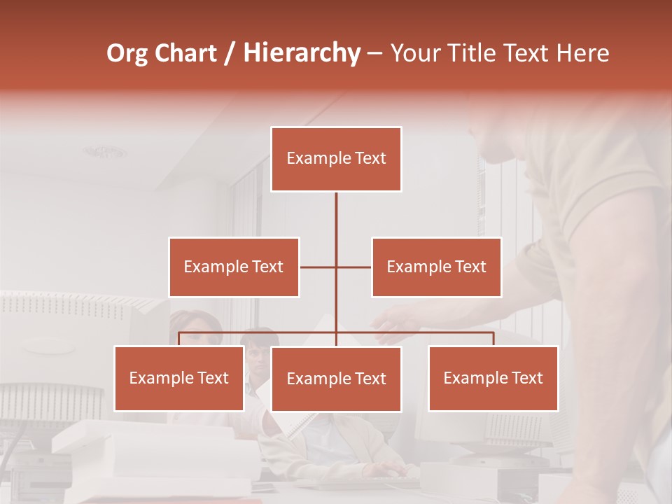 Document Sitting Picture PowerPoint Template
