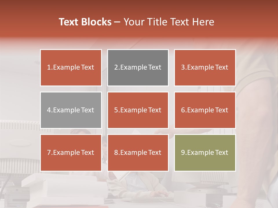 Document Sitting Picture PowerPoint Template