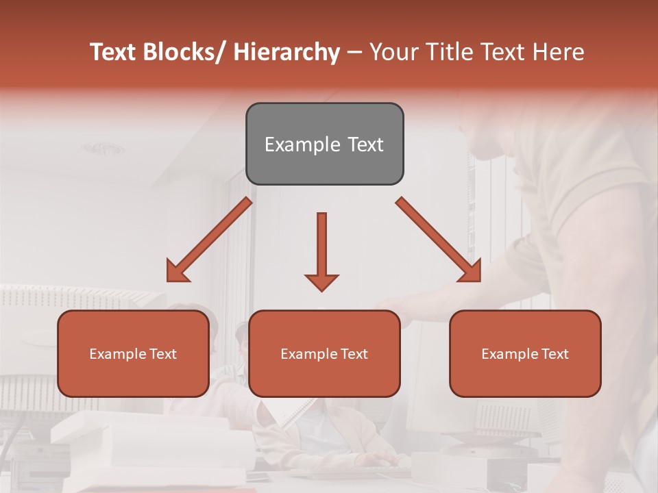 Document Sitting Picture PowerPoint Template