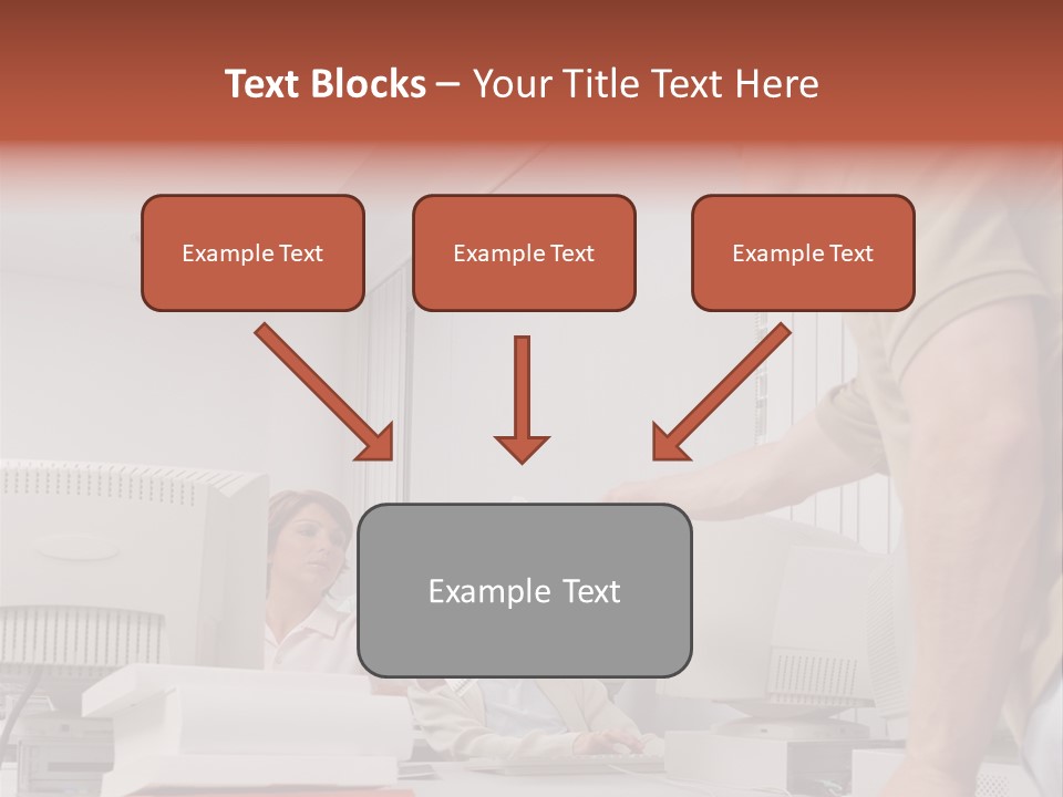 Document Sitting Picture PowerPoint Template