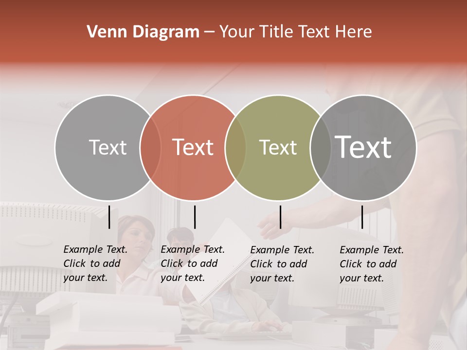Document Sitting Picture PowerPoint Template