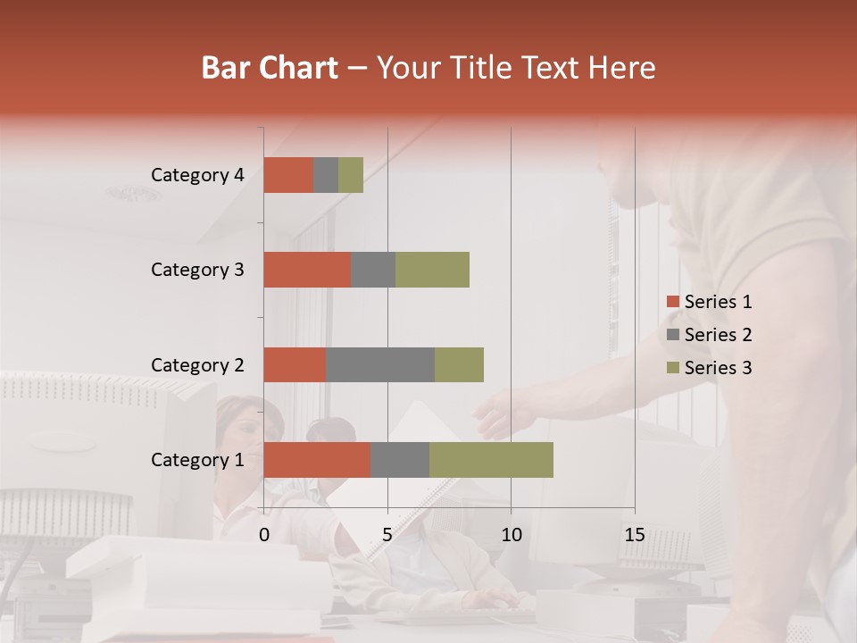Document Sitting Picture PowerPoint Template