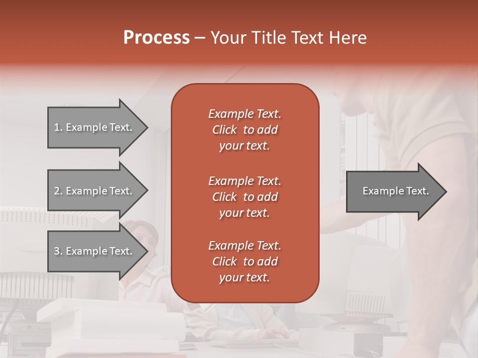 Document Sitting Picture PowerPoint Template