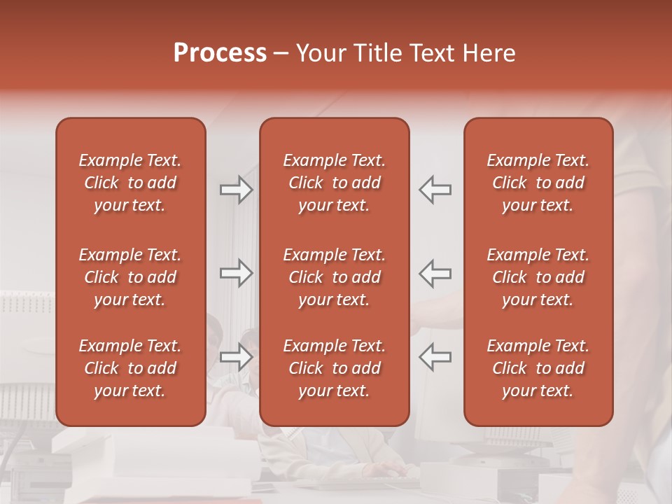 Document Sitting Picture PowerPoint Template