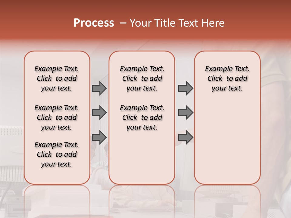 Document Sitting Picture PowerPoint Template