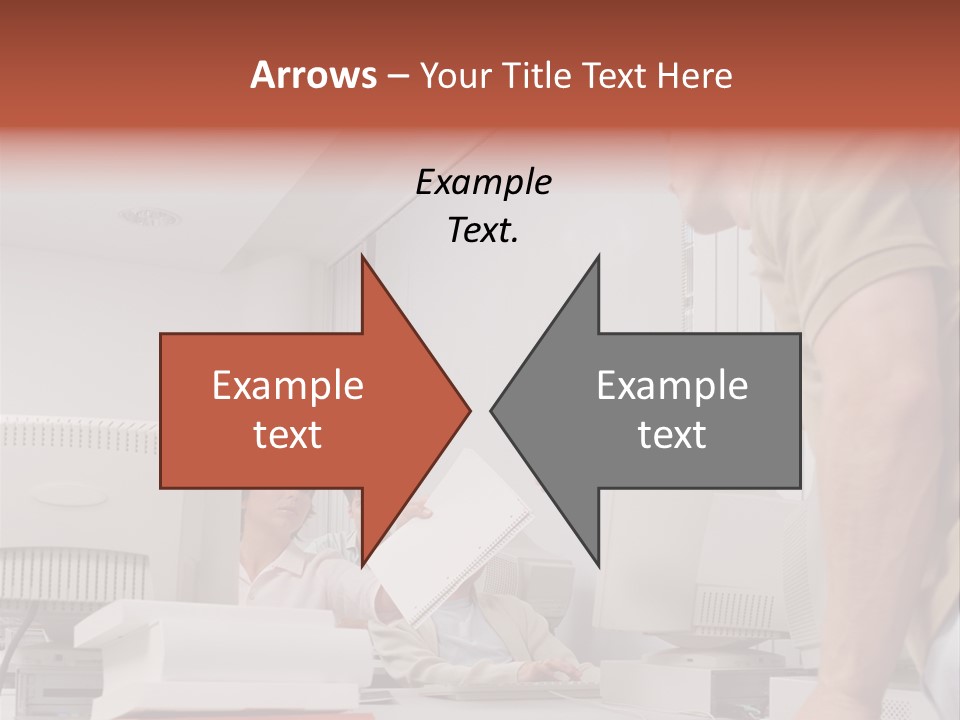 Document Sitting Picture PowerPoint Template