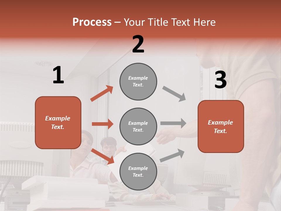 Document Sitting Picture PowerPoint Template