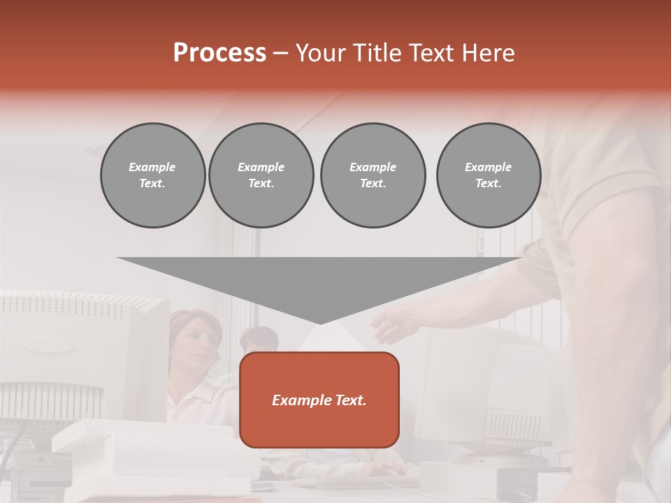 Document Sitting Picture PowerPoint Template
