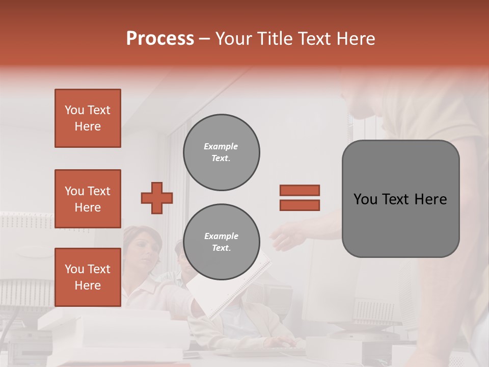 Document Sitting Picture PowerPoint Template