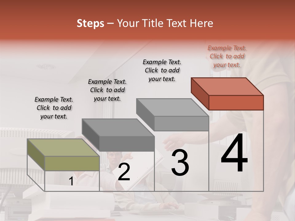 Document Sitting Picture PowerPoint Template
