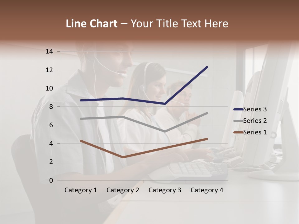 Desk Wallmurals Computer PowerPoint Template