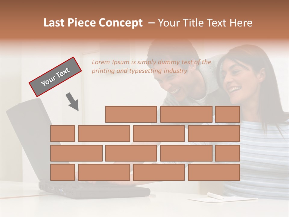Graphic Typing Royaltyfree PowerPoint Template