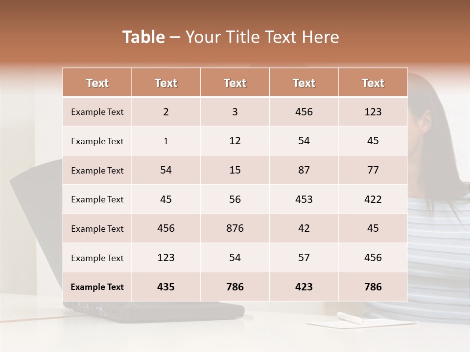 Graphic Typing Royaltyfree PowerPoint Template
