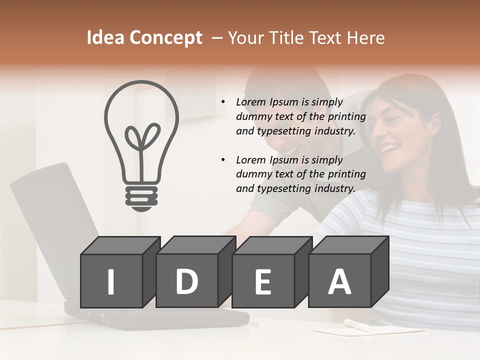 Graphic Typing Royaltyfree PowerPoint Template