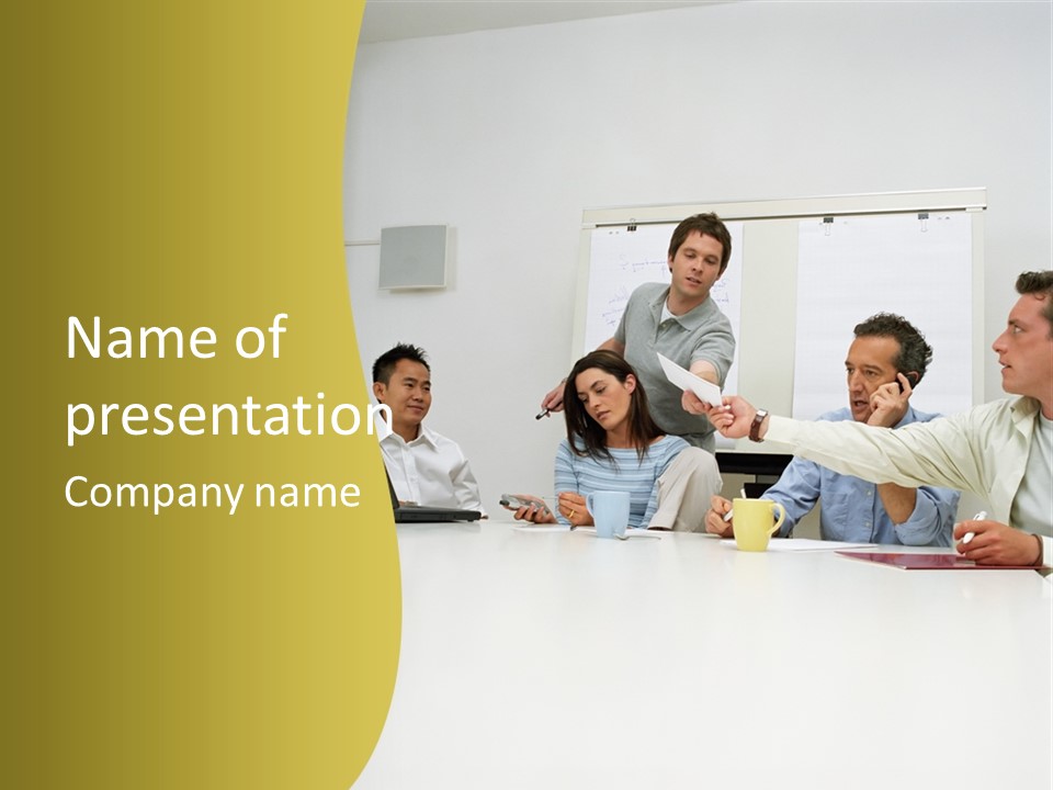 Occupation Youngman Stockphotos PowerPoint Template