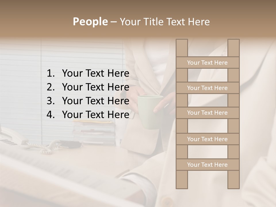 Stockphotographs Ages Standing PowerPoint Template