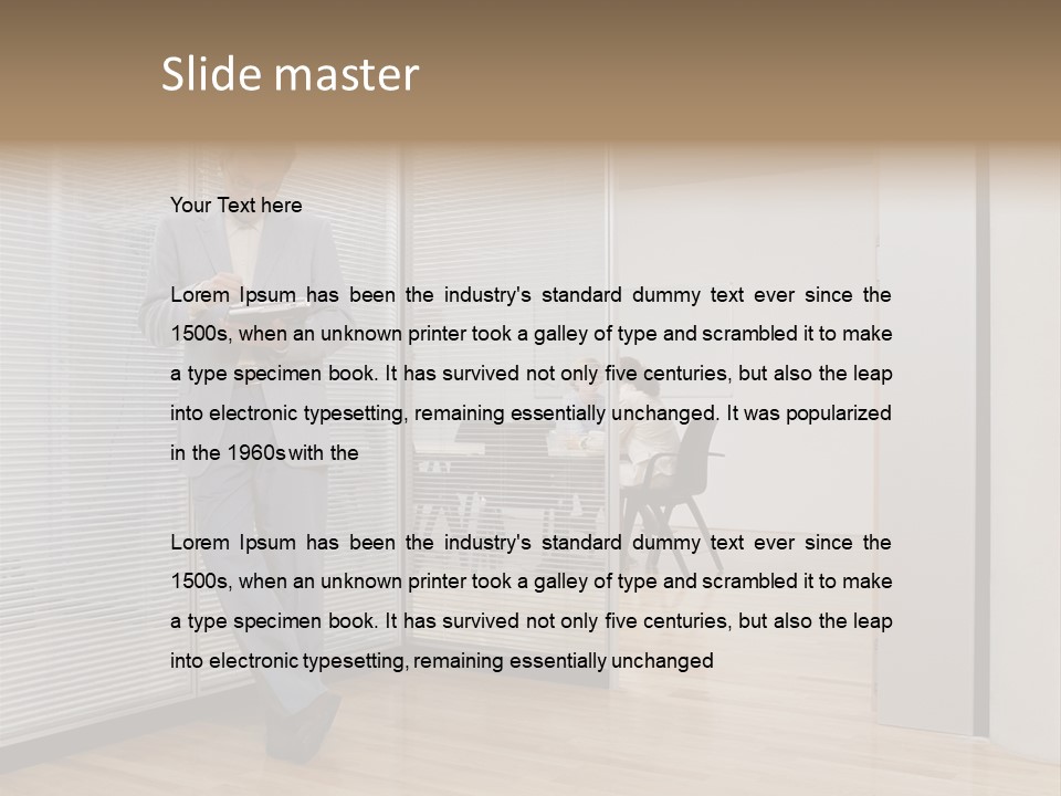 Adult Occupation Shirt PowerPoint Template