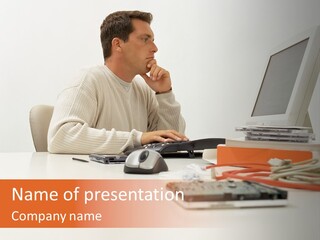 Royaltyfreephoto Posters Computer PowerPoint Template