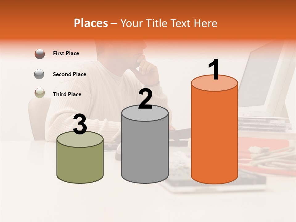 Royaltyfreephoto Posters Computer PowerPoint Template