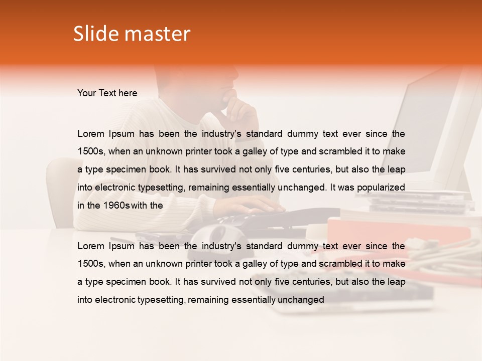 Royaltyfreephoto Posters Computer PowerPoint Template