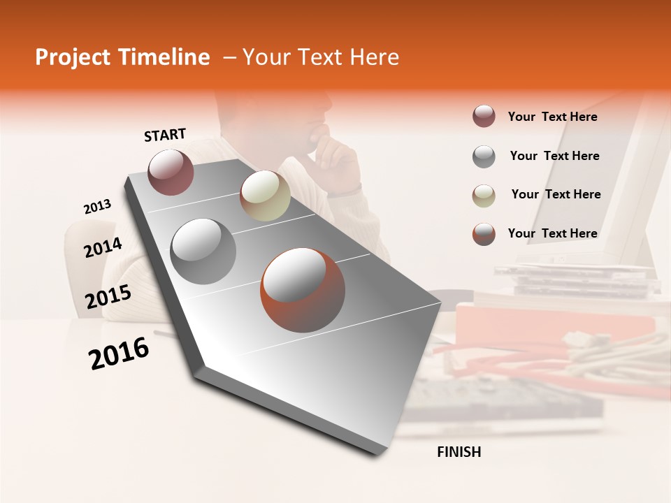 Royaltyfreephoto Posters Computer PowerPoint Template