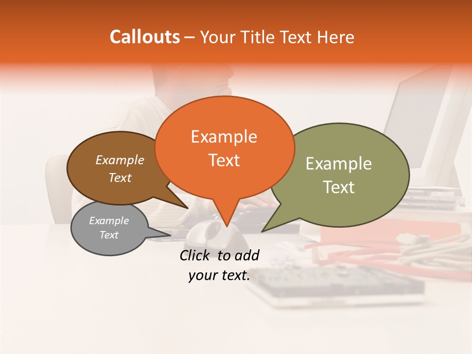 Royaltyfreephoto Posters Computer PowerPoint Template