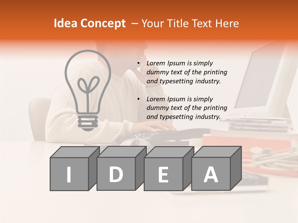 Royaltyfreephoto Posters Computer PowerPoint Template