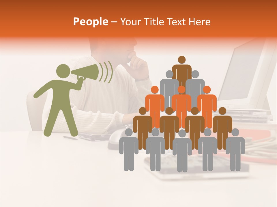 Royaltyfreephoto Posters Computer PowerPoint Template